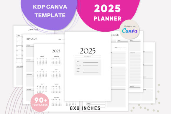 Download CANVA 2025 Planner Templates - Planner template Collection
