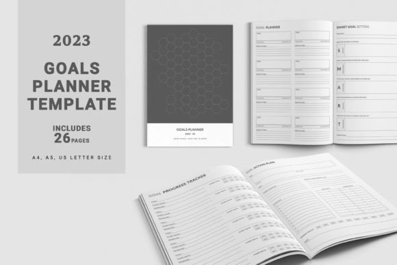 Download Printable Goals Planner Template Vol. 21 - Planner template Collection