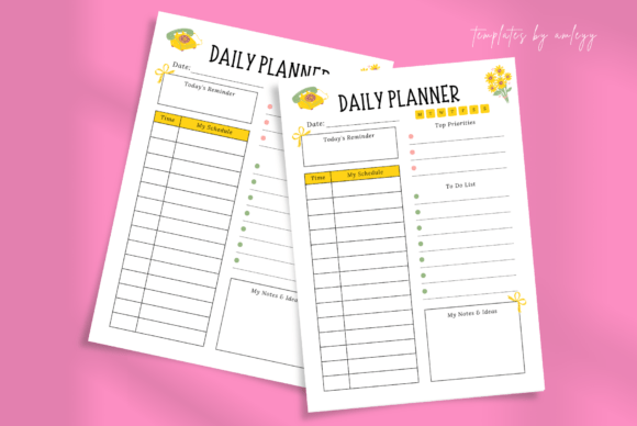 Download Retro Aesthetic Daily Planner Template - Planner template Collection