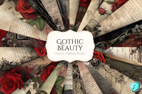Download Gothic Beauty Printable Journal Pages - Printable journal pages Collection