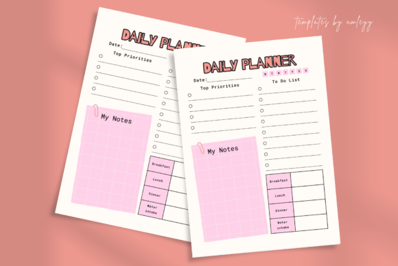 Download Cute Aesthetic Daily Planner Template - Planner template Collection