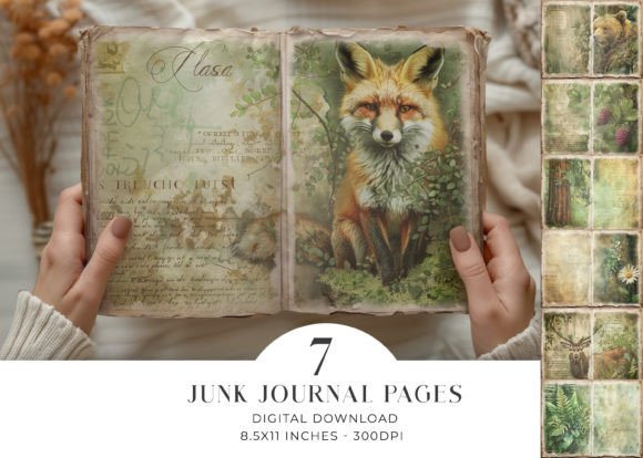 Download Woodland Animals Junk Journal Pages - Premium Resources