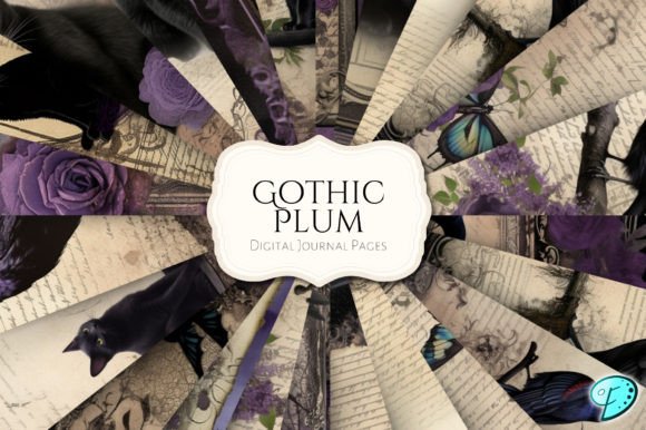 Download Gothic Plum Printable Journal Pages - Printable journal pages Collection
