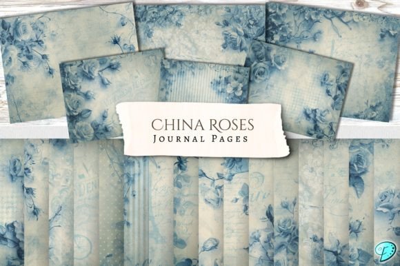 Download China Roses Printable Journal Pages - Printable journal pages Collection