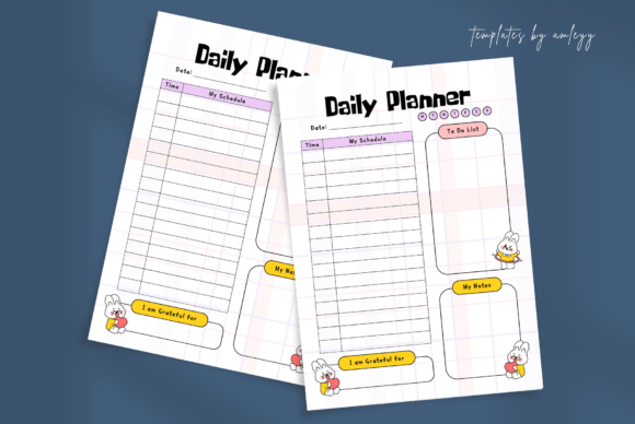 Download Kawaii Aesthetic Daily Planner Template - Planner template Collection