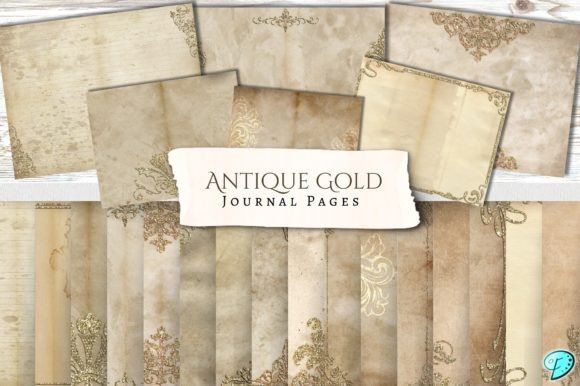 Download Antique Gold Printable Journal Pages - Printable journal pages Collection