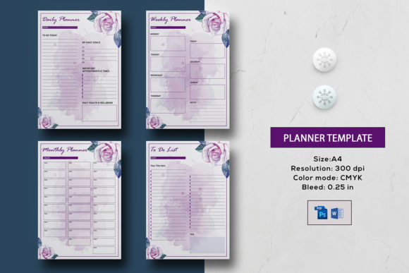 Download Daily , Weekly, Monthly Planner Template - Planner template Collection