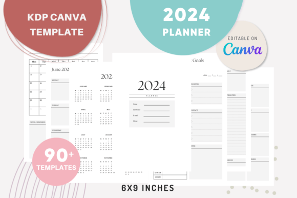 Download CANVA 2024 Planner Templates - Planner template Collection