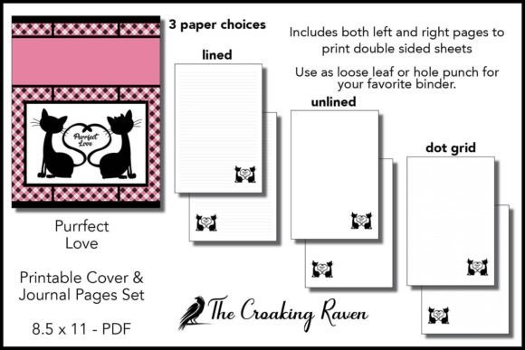 Download Purrfect Love Printable Journal Pages - Printable journal pages Collection